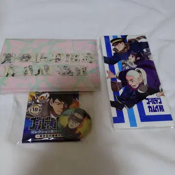 골든 카무이전 3점 엽서 세트 편지지 젊은 날의 강자들 캔 배지