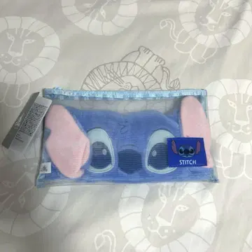 [ 미사용 새상품 ] 디즈니 스티치 헤어밴드 메쉬 케이스 포함