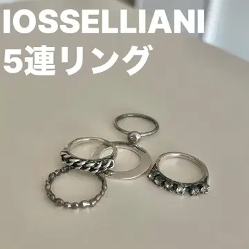IOSSELLIANI 이오셀리아니 5연 반지