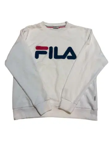 FILA 화이트 크루넥 트레이닝복
