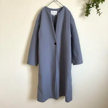 어 데이 인 더 라이프 노카라 롱 코트 V넥 스트레치 다용도 아이템