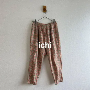ichi 꽃무늬 프린트의 개더 팬츠 K5