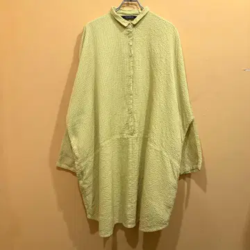 야코 리카르도 셔츠 롱 튜닉 전체 핀턱 2