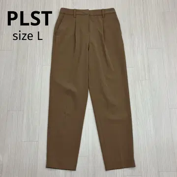 PLST 플라스테 스트레치 나일론 이지 턱 테이퍼드 팬츠 L