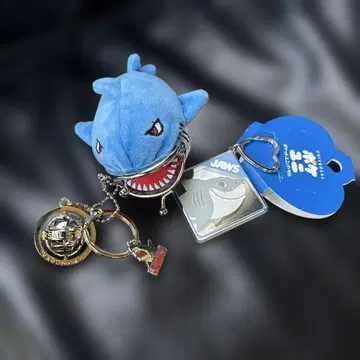 죠스 상어 봉제 인형 키링