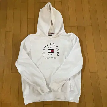 TOMMY HILFIGER 화이트 후드티 L