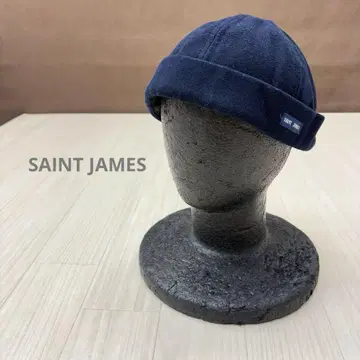 SAINT JAMES 세인트 제임스 울 롤캡 네이비