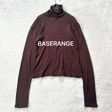 BASERANGE 베이스 레인지 오가닉 코튼 터틀넥 긴팔