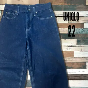 [ 새상품급 ] UNIQLO 유니클로 데님 와이드 팬츠 청바지 22사이즈