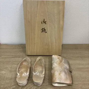 일본 의류 기모노 조리 클러치백 세트