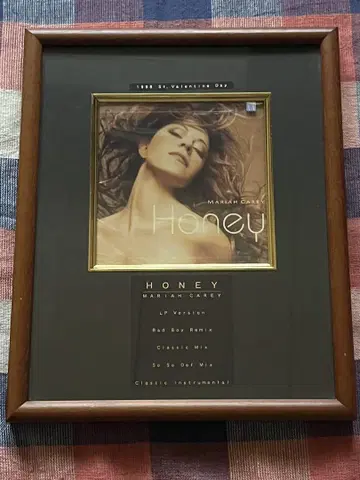 [초레어] 머라이어 캐리 single CD [HONEY] 액자