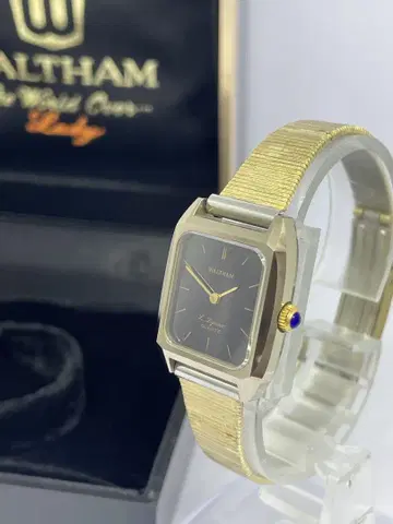 14 WALTHAM L.Dynax 여성용 블랙 다이얼 박스 포함