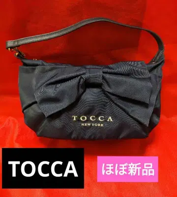 TOCCA 토카 리본 미니 숄더백 네이비 액세서리 파우치