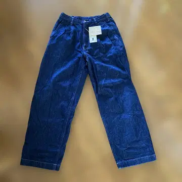 무인양품 MUJI 나무 열매에서 만든 카폭 혼방 데님 워크 팬츠 신사 M