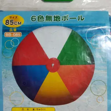 6색 무지 비치볼 85cm
