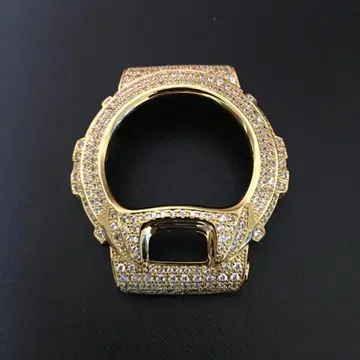 G-SHOCK DW6900 시리즈용 커스텀 베젤 골드 계열 미사용품