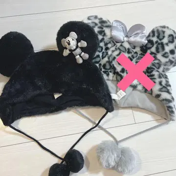 디즈니 팬 귀달이 퍼 모자