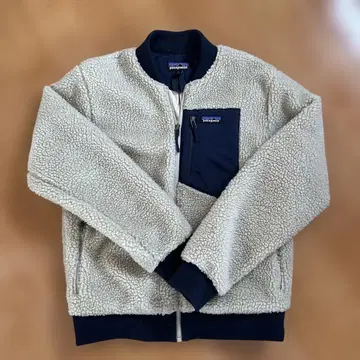 patagonia 플리스 자켓 S 크림/네이비