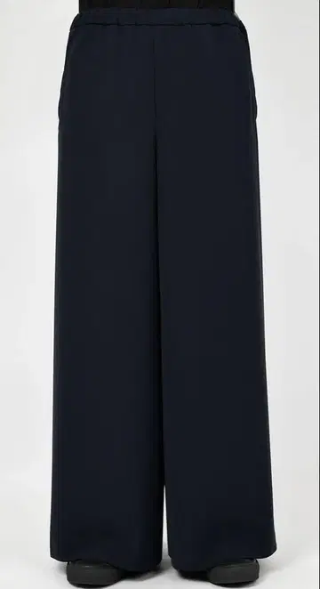 LAD MUSICIAN POLYESTER TWILL WIDE PANTS