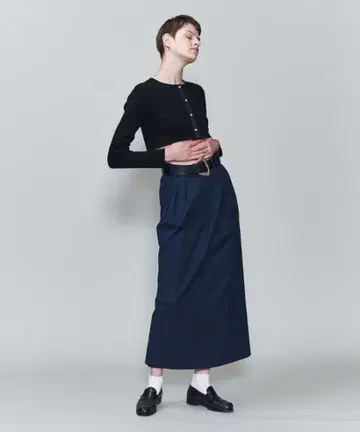 roku 6 턱 스커트 네이비 36