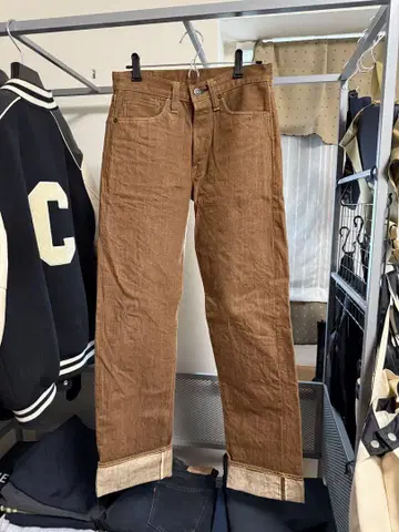 sugar cane 브라운 데님 팬츠