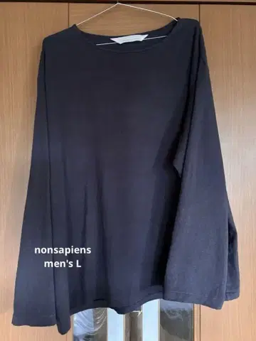 nonsapiens 남성용 긴팔 티셔츠 차콜 그레이