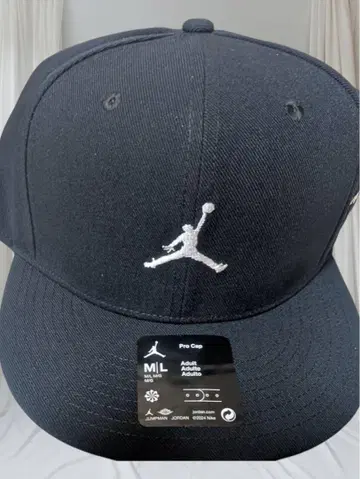 Jordan 블랙 프로 캡 성인용