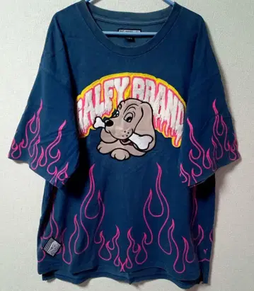 GALFY 갈피 티셔츠 염상대학 Tee 빅사이즈 네이비 중형