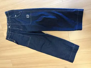 메종 키츠네 다크 블루 와이드 팬츠