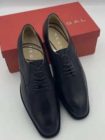[ 미사용 ] REGAL 비즈니스 슈즈 플레인 가죽 신발 와이드 경량