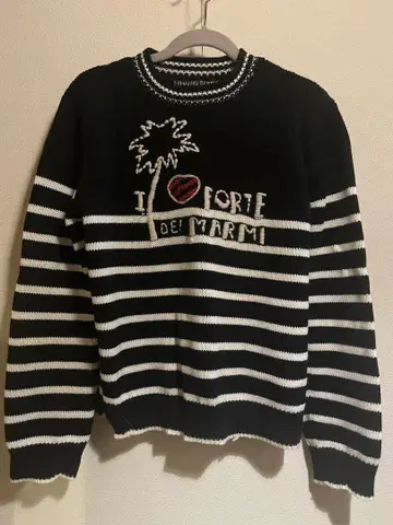 ERMANNO SCERVINO 코튼 100% 니트 이탈리아제 자수