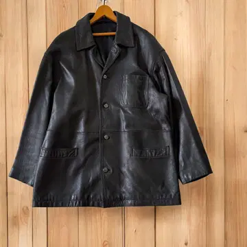 vintage 양가죽 가죽 카 코트 L~XL 상당