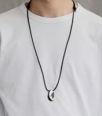 sinss Leather cord drop necklace