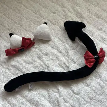 [ USJ/할로윈 ] 고양이 귀 머리띠 빨간색 리본 포함