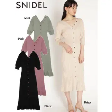 SNIDEL 니트 원피스 반팔