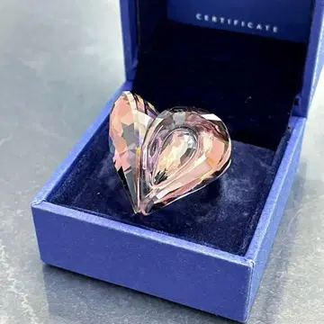 13/SWAROVSKI/스와로브스키/반지/하트/핑크