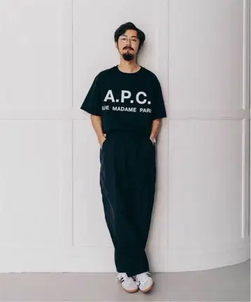 A.P.C x EDIFICE 프린트T셔츠