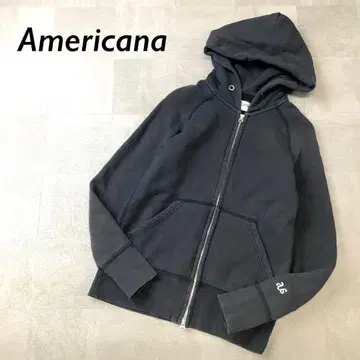 Americana 집업 후드티 맨투맨 블랙