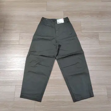 UNIQLO:C 코튼 와이드 팬츠 올리브 58 사이즈