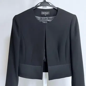 블랙 노카라 자켓