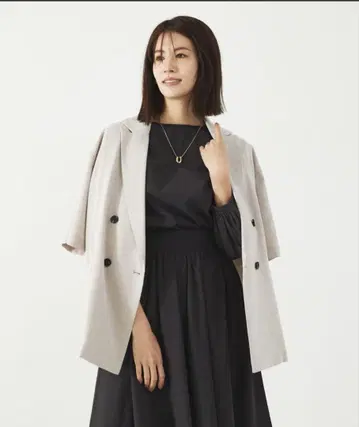 린넨 라이크 반팔 자켓 abahouse mavie