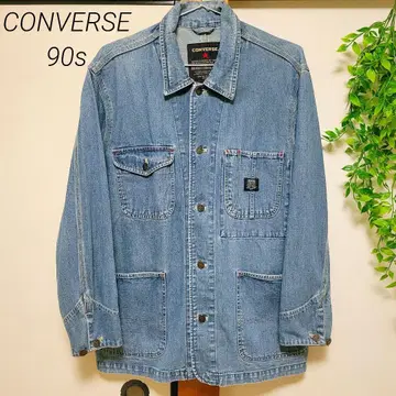 CONVERSE 90s 컨버스 데님 자켓 커버올 구제 의류