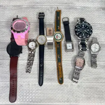 작동품 시계 10개 모음 관리번호 95 아디다스 등