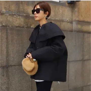 machatt 탑 써모 퀼팅 자켓 블랙