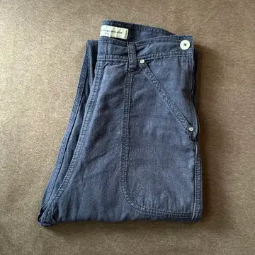 '그랑마 마마 도터' 린넨 사이드 지퍼 팬츠 네이비