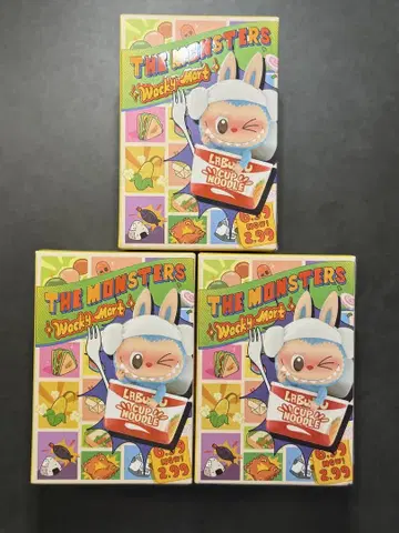 [ 미개봉 정품 ] THE MONSTERS Wacky Mart 3개 세트