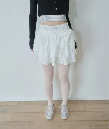 smyeon 멀티 리본 캉캉 스커트