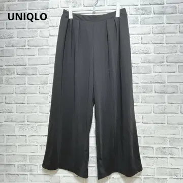 [유니클로] 와이드 팬츠 트로미 소재 허리밴딩 루즈핏 빅사이즈 3L