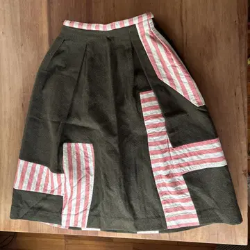 미나 페르호넨 플레어 스커트 올리브 그린