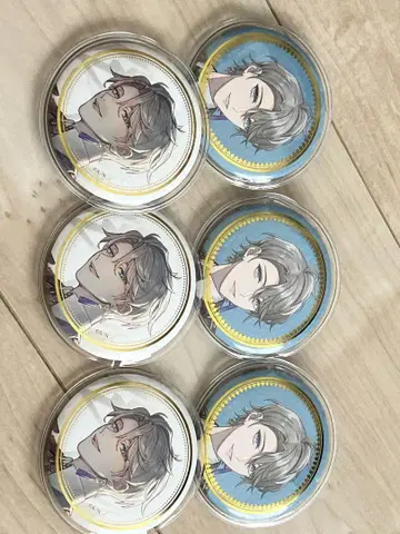 ROF-MAO 롭마오 카이다 하루 카드놀이 모티브 금박 캔뱃지 세트